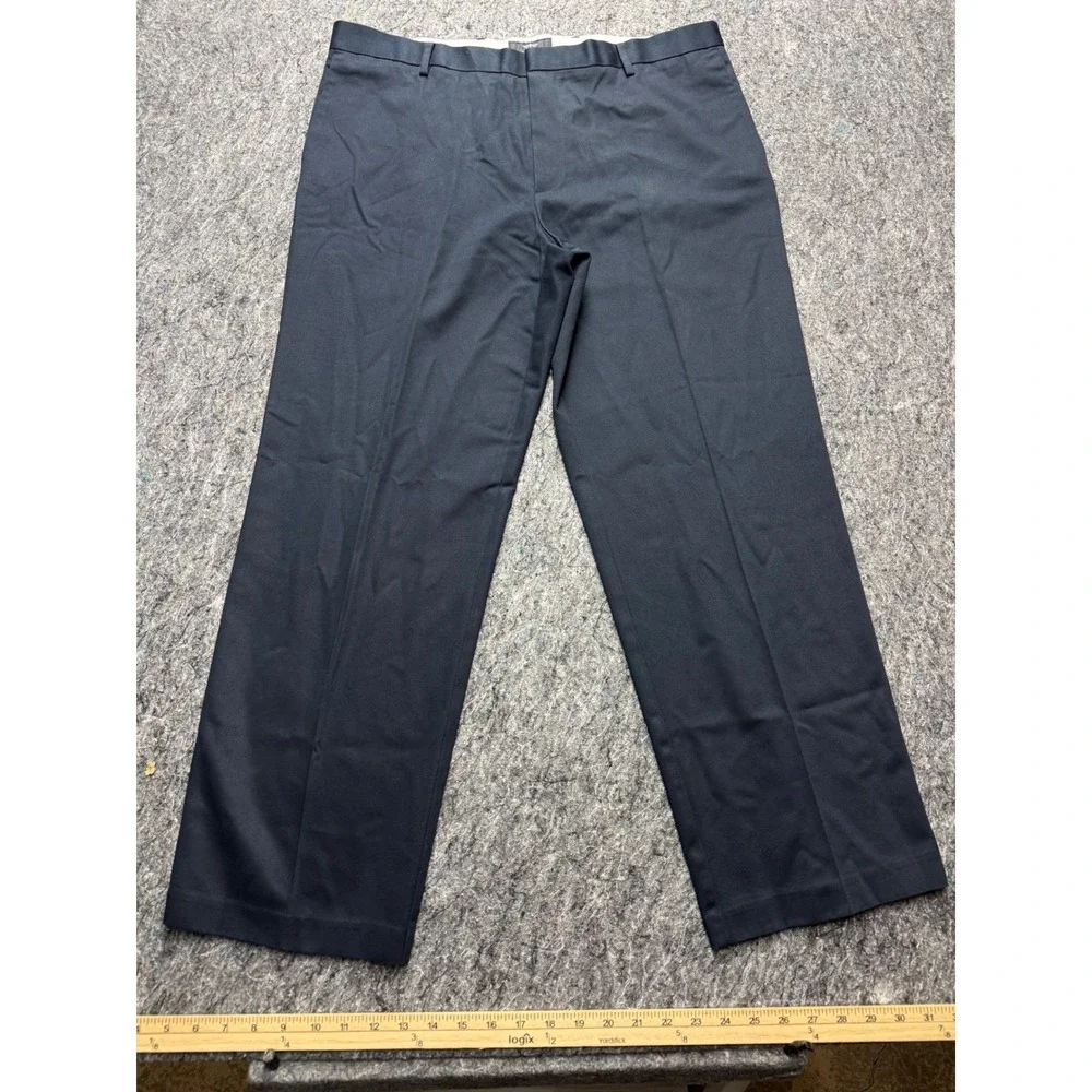 Dockers Essential Khaki Straight Fit D2 Black Pants Mens 38x29 100% Cotton